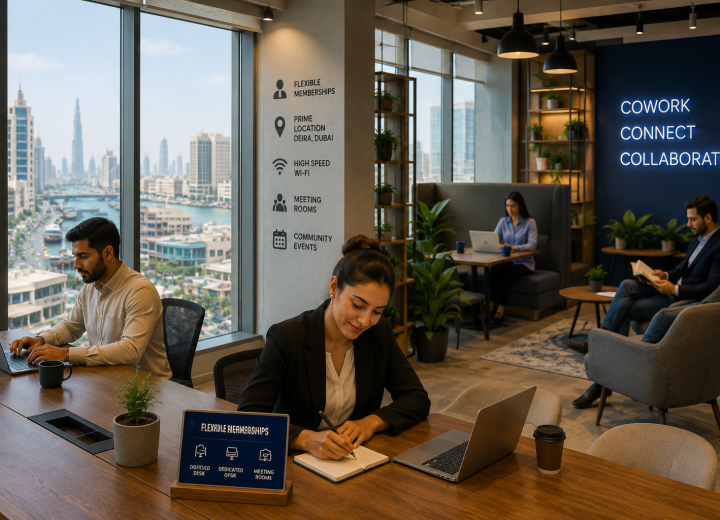 Modern coworking space in Deira Dubai